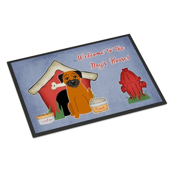 Carolines Treasures Dog House Collection Border Terrier Indoor or Outdoor Mat, 18 x 0.25 x 27 in. BB2793MAT - main